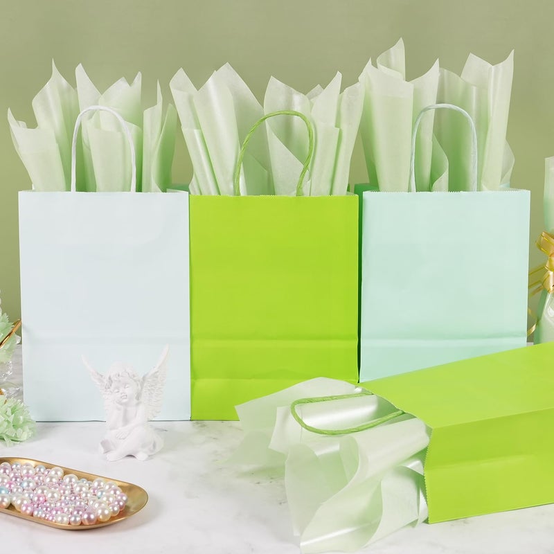 RUIFUN 60 Sheets 20""X14"" Metallic Green Tissue Paper  Mint Green Tissue Paper Bulk for Gift Bags Crafts Packaging Wrapping  Pearlescent Shimmer Wrapping Tissue Paper for Birthday Baby Shower Wedding - Image 3